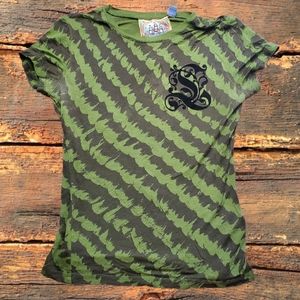 *S* Vintage L.A.M.B. Brushed Zebra Love Tee by Gwen Stefani